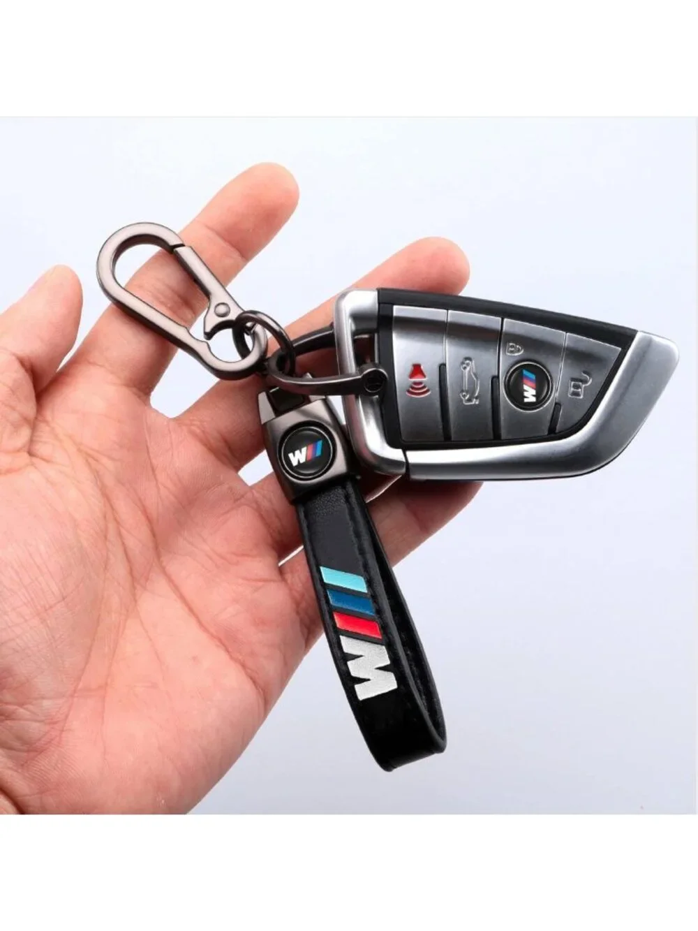 Stylish Leather Car Keychain Keyring | Durable & Chic Accessory for Keys